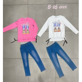 COMPLETO LUNGO CON LEGGINGS 8/16 ANNI