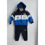 TUTA CON ZIP E CAPPUCCIO 100%CO 12/36 M