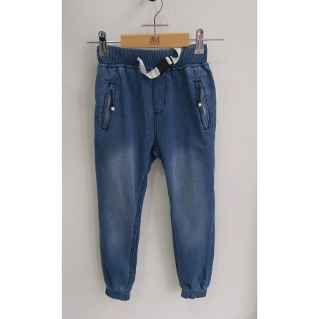 PANTALONE TUTA COLOR JEANS 4/12 ANNI