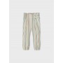 PANTALONE LUNGO A RIGHE IN LINO 2/9A