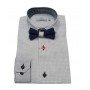 CAMICIA NAZARENO 100%CO CON PAPILLON 3/7