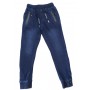 PANTALONE TUTA COLOR JEANS CON ELASTICO