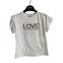 T-SHIRT CON STAMPA LOVE 8/18 ANNI