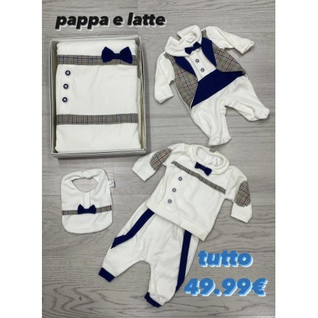 COORDINATO IN CINIGLIA PAPPA E LATTE