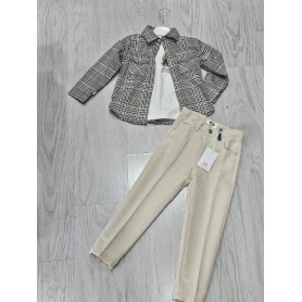 PANTALONE IN VELLUTO Y-CLU 3/7 ANNI