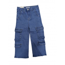 JEANS LARGO CON TASCONI 4/14 ANNI