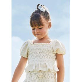 BLUSA CON RICAMO MAYORAL 2/9 ANNI