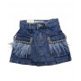 GONNELLINA DI JEANS CON PIUME 4/12 ANNI