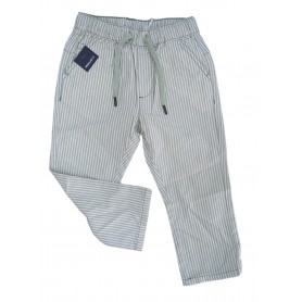 PANTALONE LUNGO IN COTONE A RIGHE 3/8A