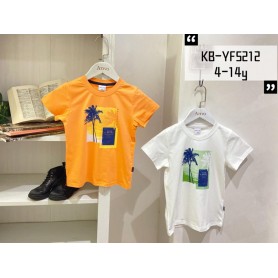 T-SHIRT IN COTONE ATIVO 4/14 ANNI