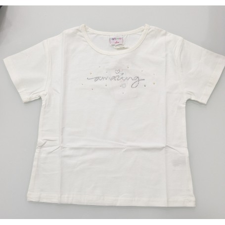 T-SHIRT IN COTONE ATIVO 4/14 ANNI