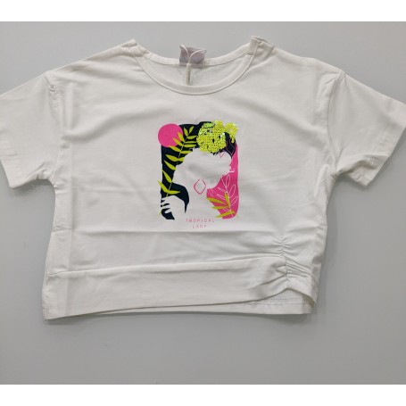 T-SHIRT IN COTONE CROPPED 4/12 ANNI