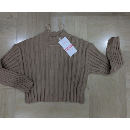 MAGLIETTA CROPPED CON COLLO TIFFOSI