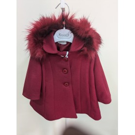 CAPPOTTO CON CAPPUCCIO E PELLICCIA 9/30M