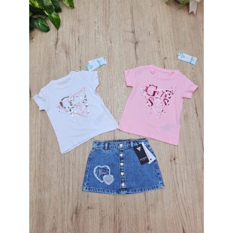 T-SHIRT IN COTONE GUESS 2/7 ANNI