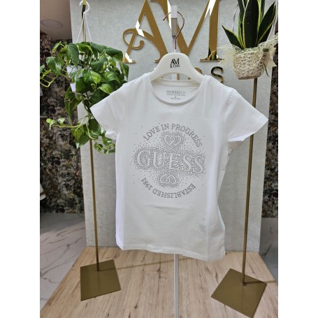 T-SHIRT IN COTONE GUESS 8/16 ANNI