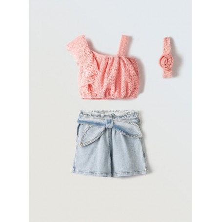 COMPLETO CON SHORT E FASCIA 2/6 ANNI