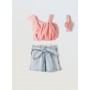 COMPLETO CON SHORT E FASCIA 2/6 ANNI