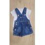 COMPLETO CON SALOPETTE IN JEANS 12/36M