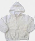 AM Kids - Felpa con zip e cappuccio brillantinata