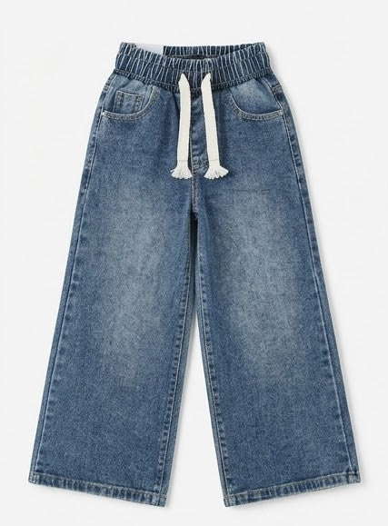 AM Kids - Jeans con elastico e gamba larga