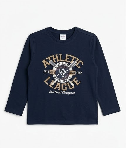 AM Kids - Maglietta manica lunga in caldo cotone