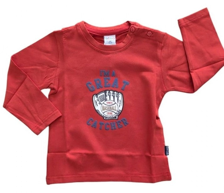 AM Kids - Maglietta manica lunga in caldo cotone