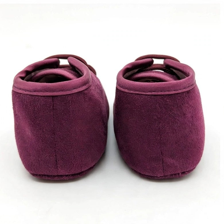 AM Kids - SCARPINA BATTESIMALE IN VELLUTO NEONATO
