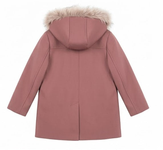 AM Kids - cappotto con cappuccio con pelliccia