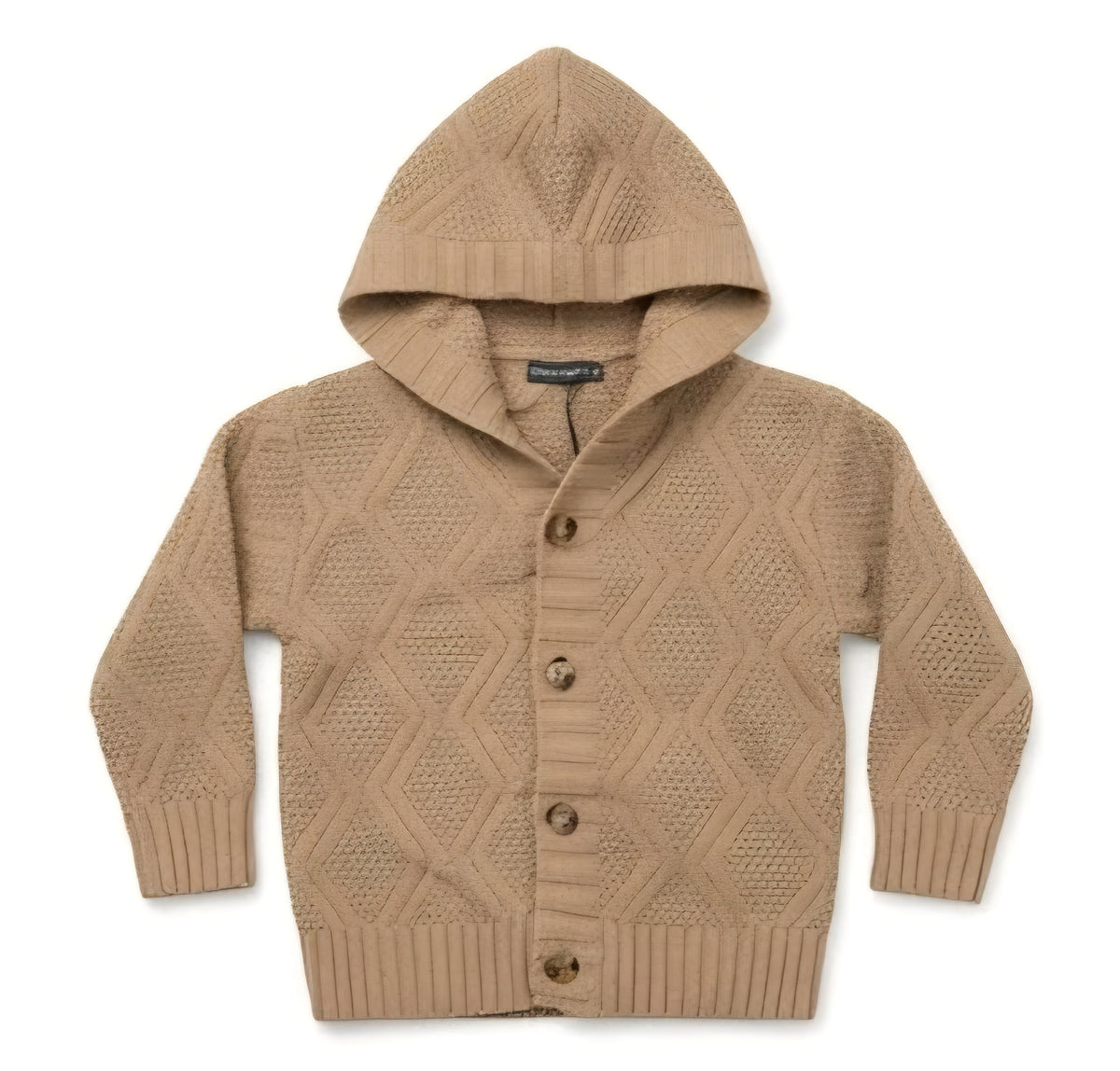 AM Kids - cardigan con cappuccio bambino in maglia