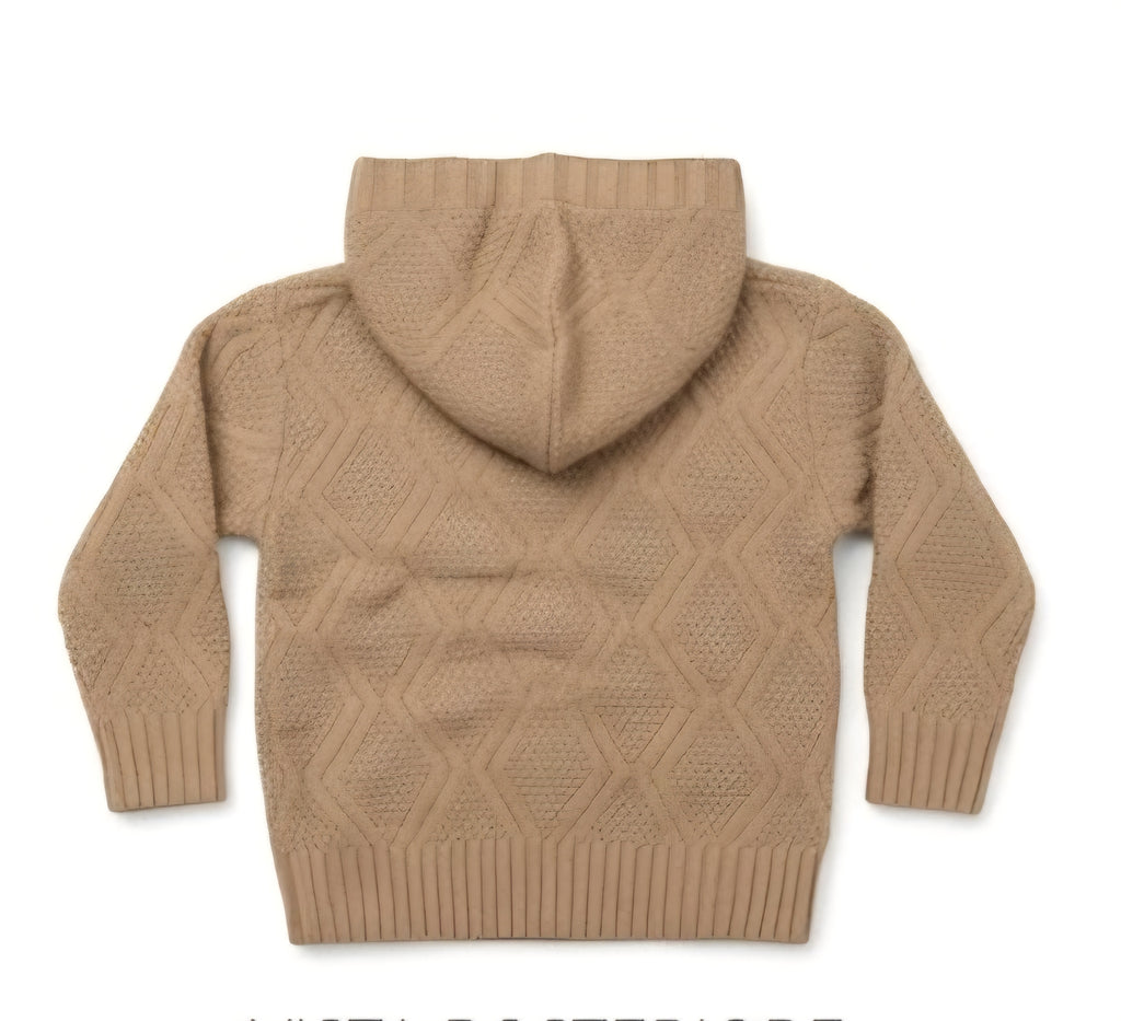 AM Kids - cardigan con cappuccio bambino in maglia