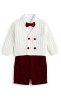 AM Kids - completo battesimale 4 pezzi corto neonato