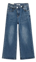 AM Kids - jeans doppio bottone largo bambina