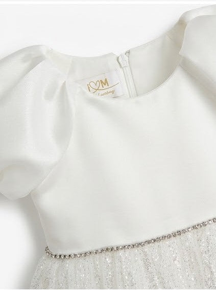AM Kids - Abito elegante con brillantini