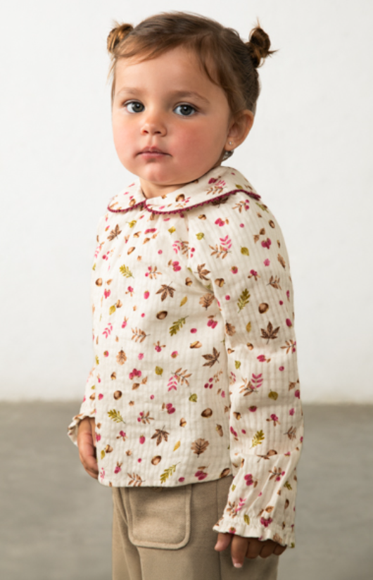 AM Kids - Blusa elegante a fiori