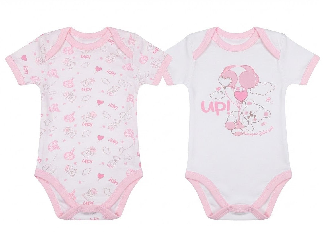 AM Kids - Body mezza manica in cotone bi-pack