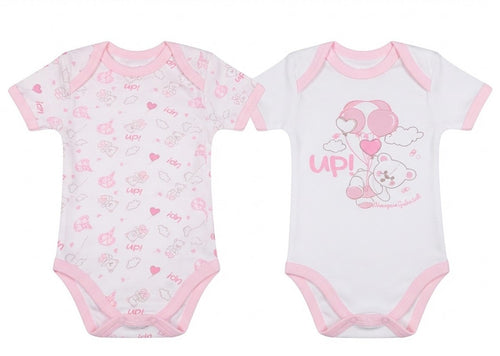 AM Kids - Body mezza manica in cotone bi-pack