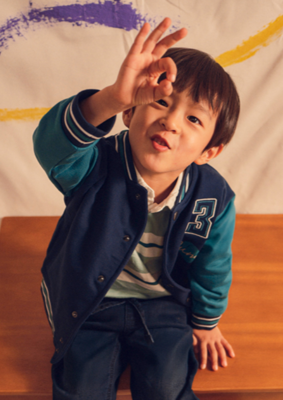 AM Kids - Bomber con bottoni