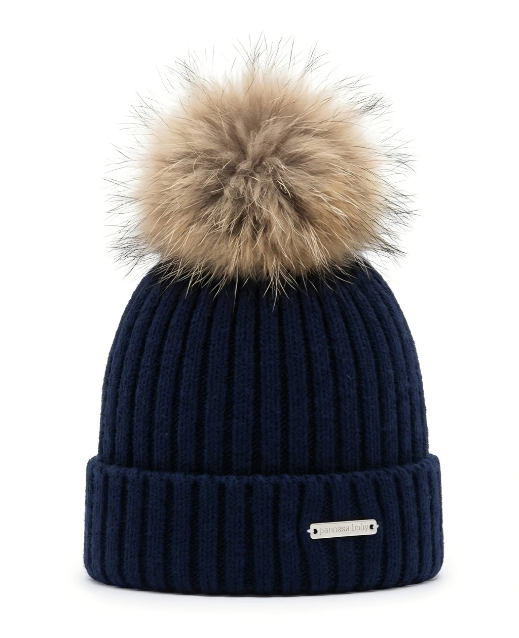 AM Kids - CAPPELLO CON PON PON IN VERA PELLICCIA