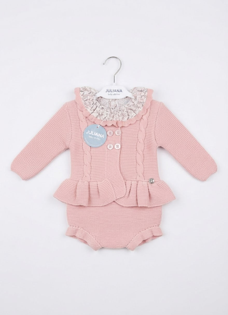 AM Kids - COMPLETO 3 PEZZI, CARDIGAN CAMICIA E COULOTTE