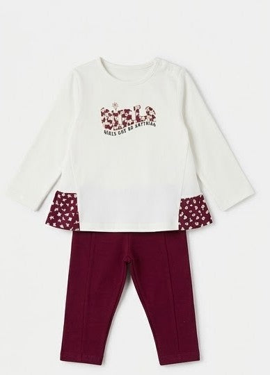 AM Kids - COMPLETO DUE PEZZI CON LEGGINGS IN CALDO COTONE