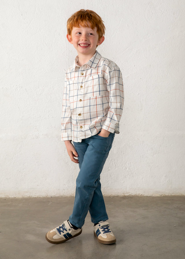 AM Kids - Camicia manica lunga in velluto Mayoral