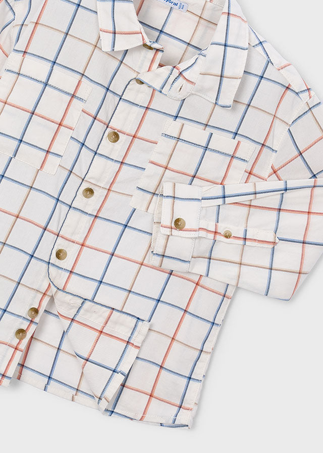 AM Kids - Camicia manica lunga in velluto Mayoral