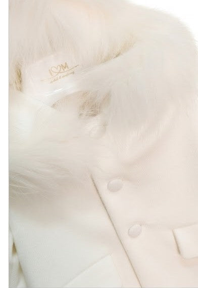 AM Kids - Cappotto con cappuccio e pelliccia