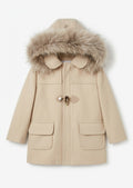 AM Kids - Cappotto con cappuccio e pelliccia