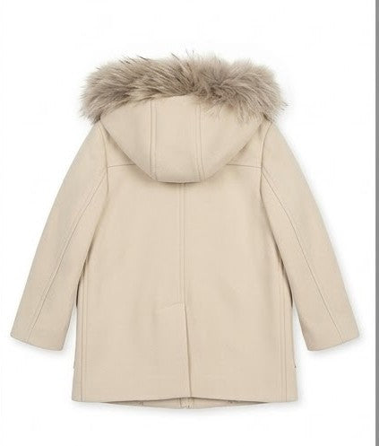 AM Kids - Cappotto con cappuccio e pelliccia