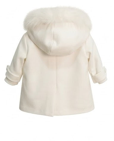 AM Kids - Cappotto con cappuccio e pelliccia