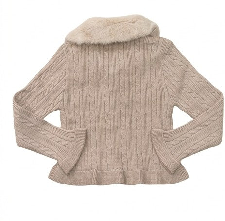 AM Kids - Cardigan con bottone e colletto rimovibile