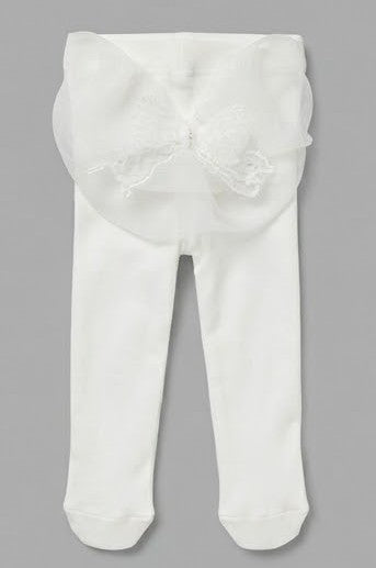 AM Kids - Collant elegante con ricamo