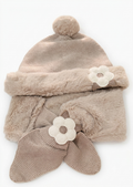 AM Kids - Completo cappello con sciarpa con pelo